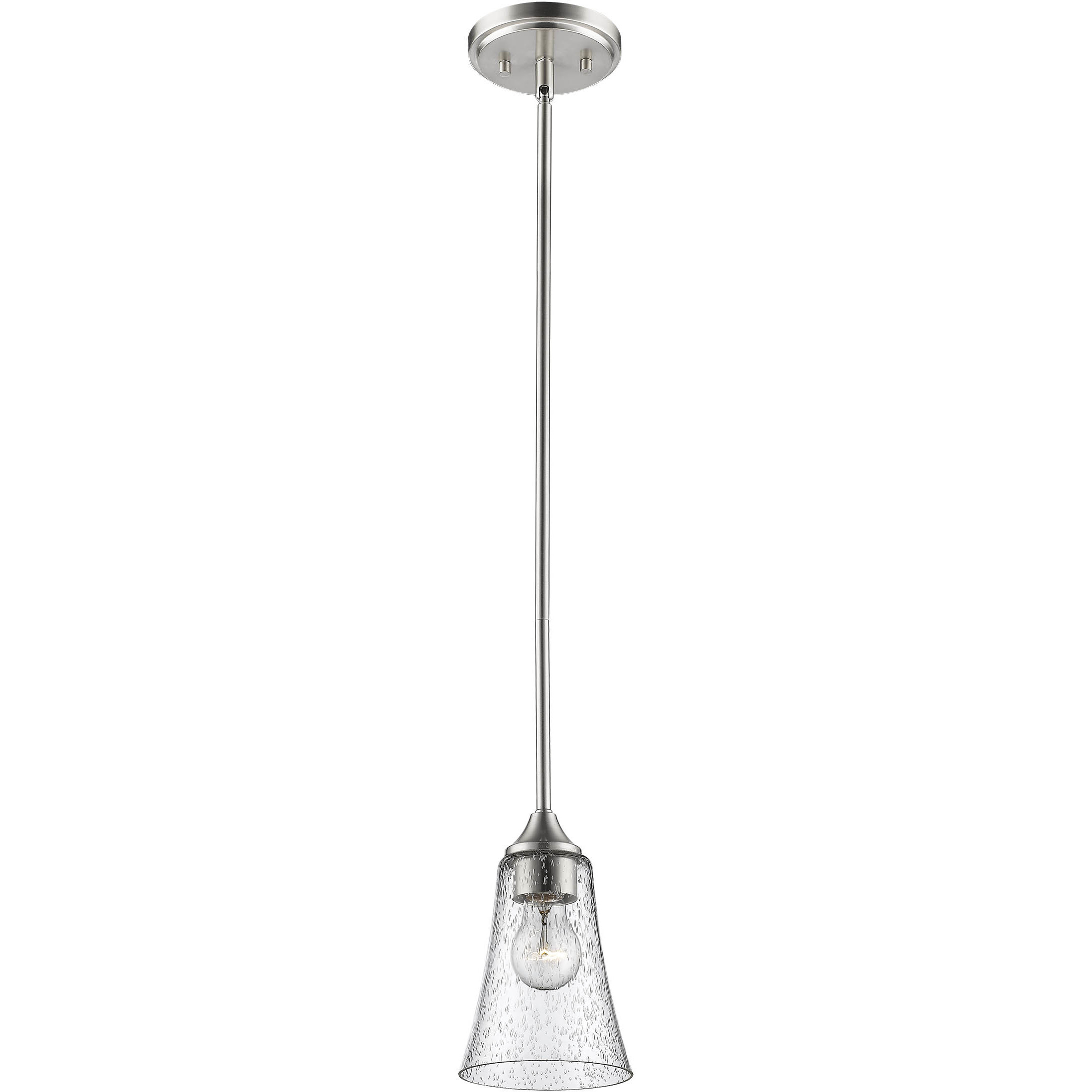 Natalie 1 Light 5 inch Satin Nickel Mini Pendant Ceiling Light